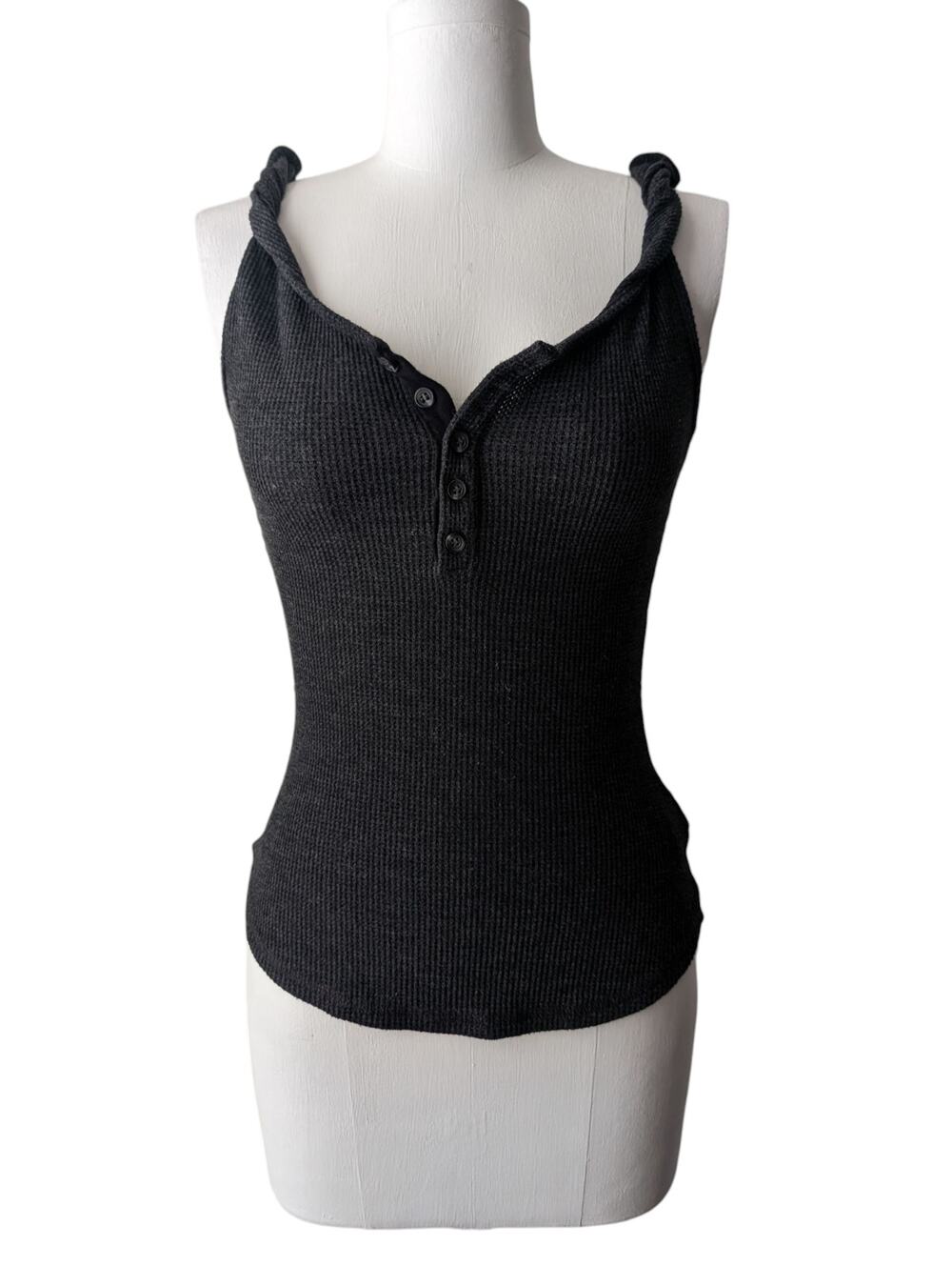 The Range waffle knit tank top